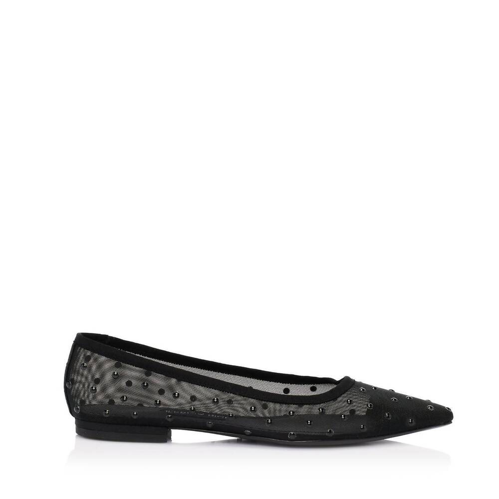 NEW JESSICA RICH women's alea flat in noir